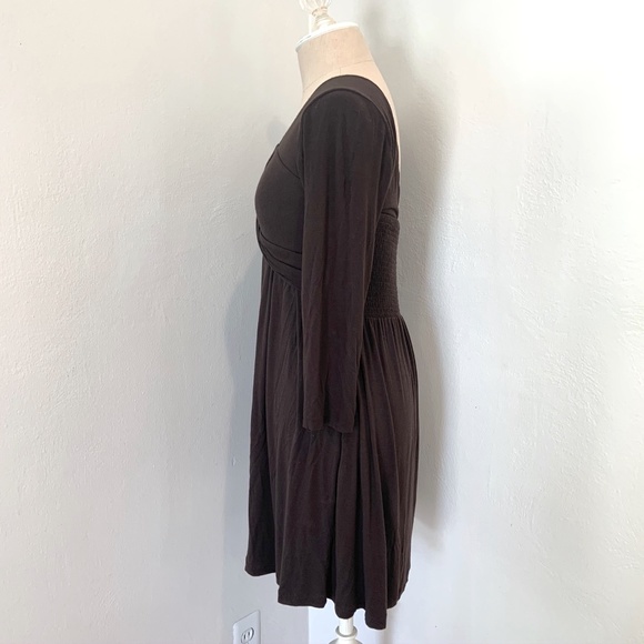 The Limited Dark Brown Twist Front Dress - Picture 2 of 6